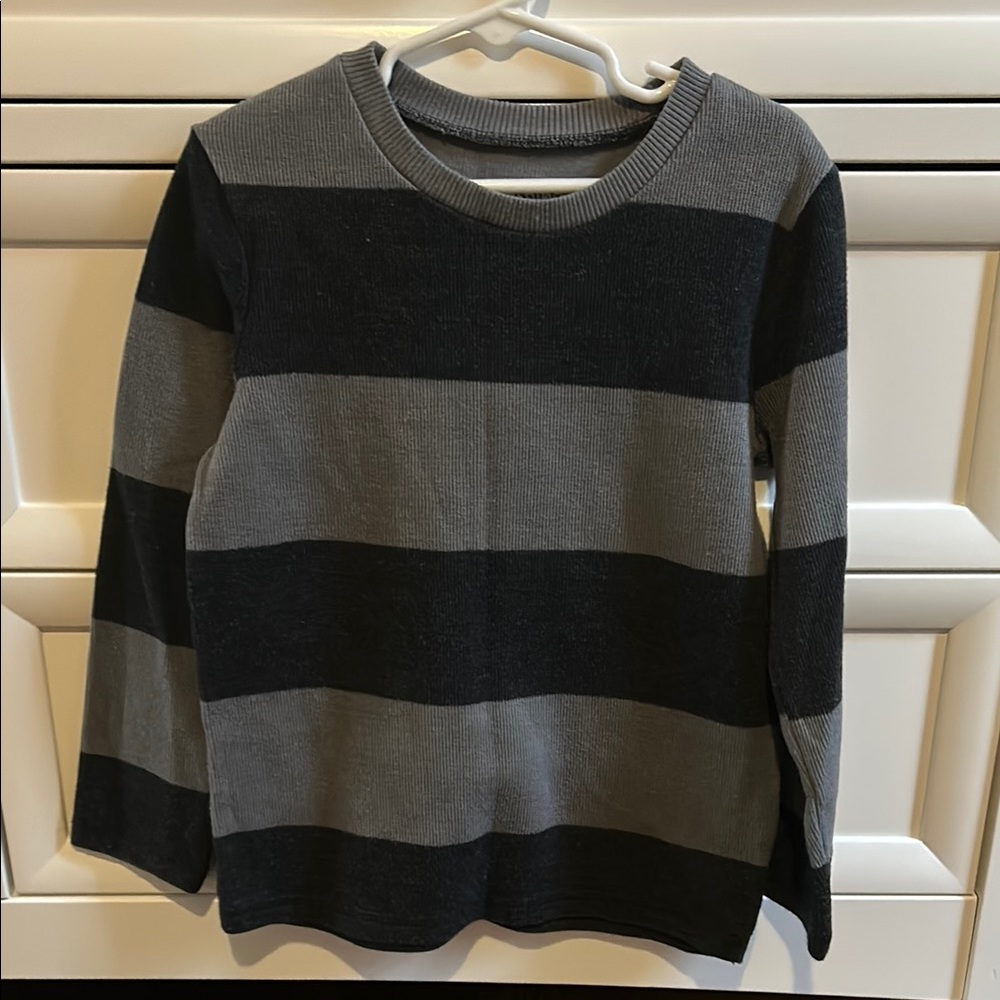 Jumping Bean Striped Gray and Black Sweater